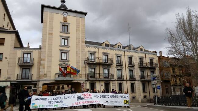 Manifestación por el Directo celebrada un sábado más en Aranda de Duero