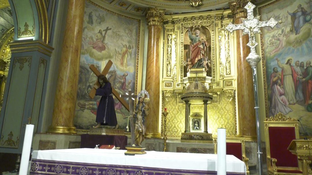 La patrona de Novelda ya está en la parroquia de San Pedro