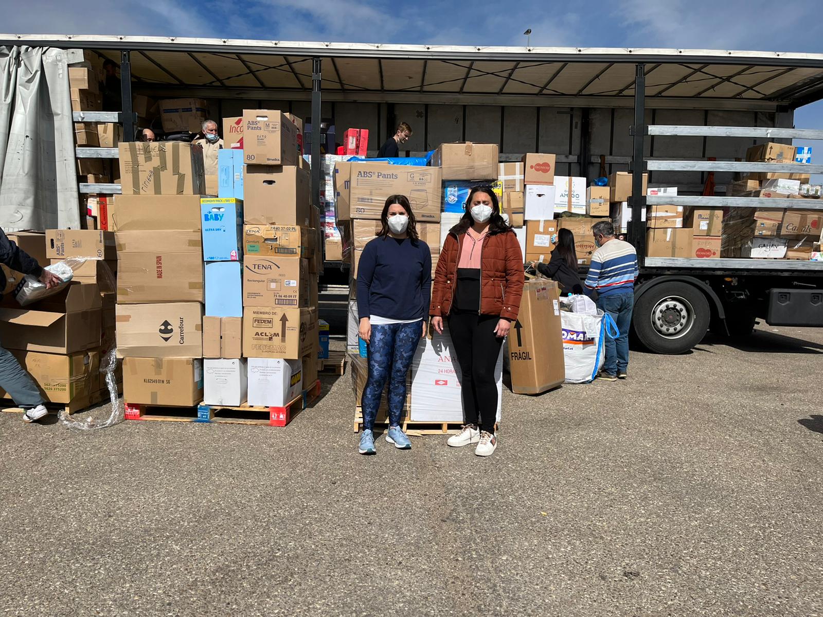 Material enviado desde Medina del Campo hacia Ucrania