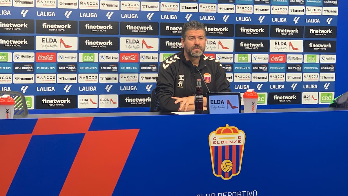 Fernando Estévez, Ent. del Eldense, antes de visitar al Málaga