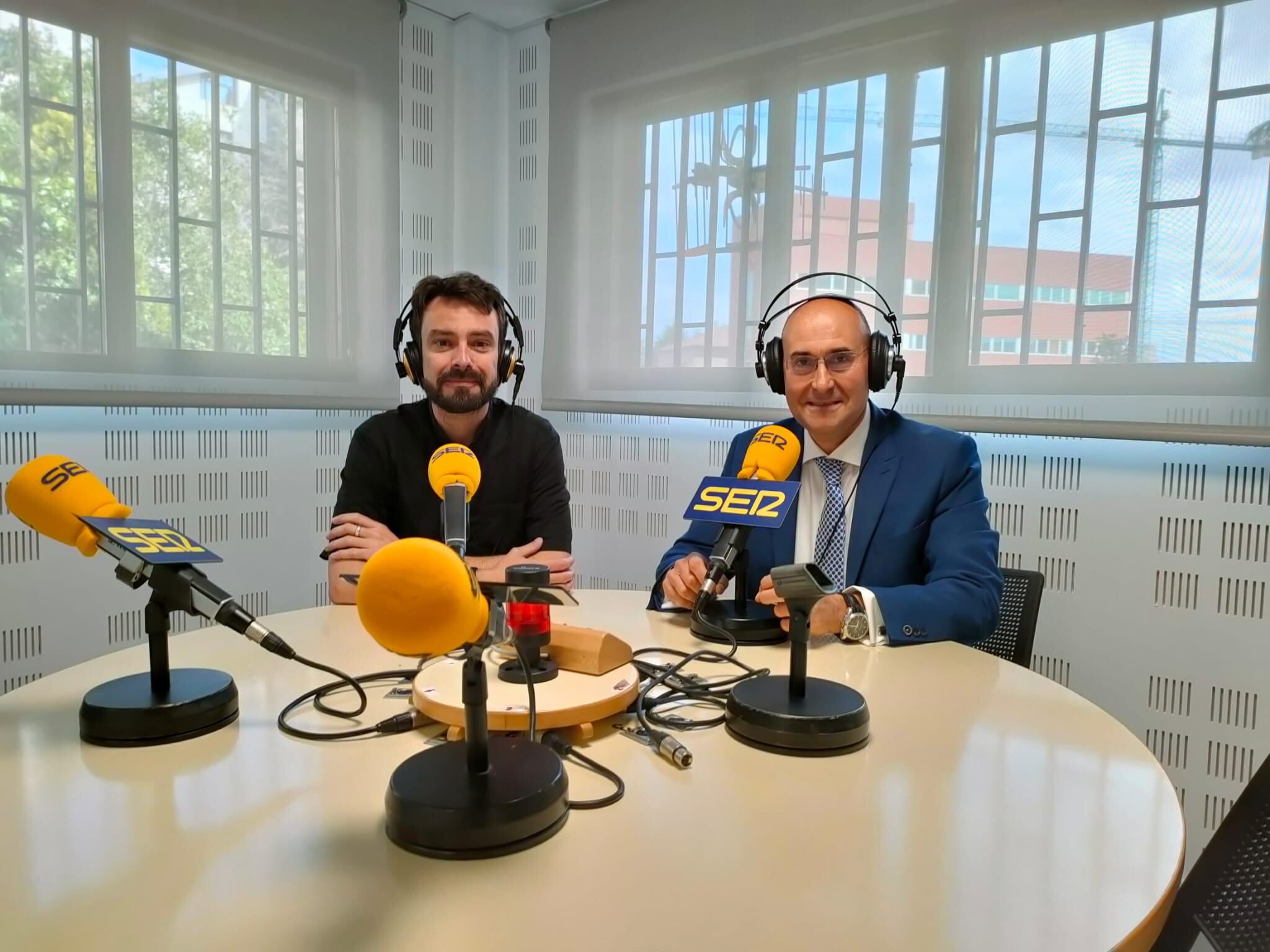 Jesús Manuel Alonso, candidato del PSOE en Ágreda, en los estudios de SER Soria.