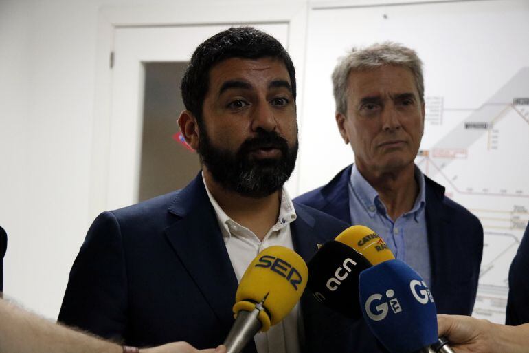 El conseller El Homrani, aquest dimecres a Girona