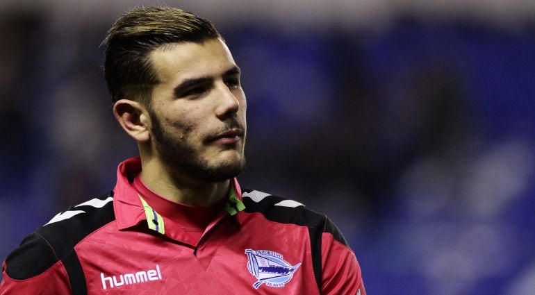 Theo Hernández, durante un partido con el Alavés