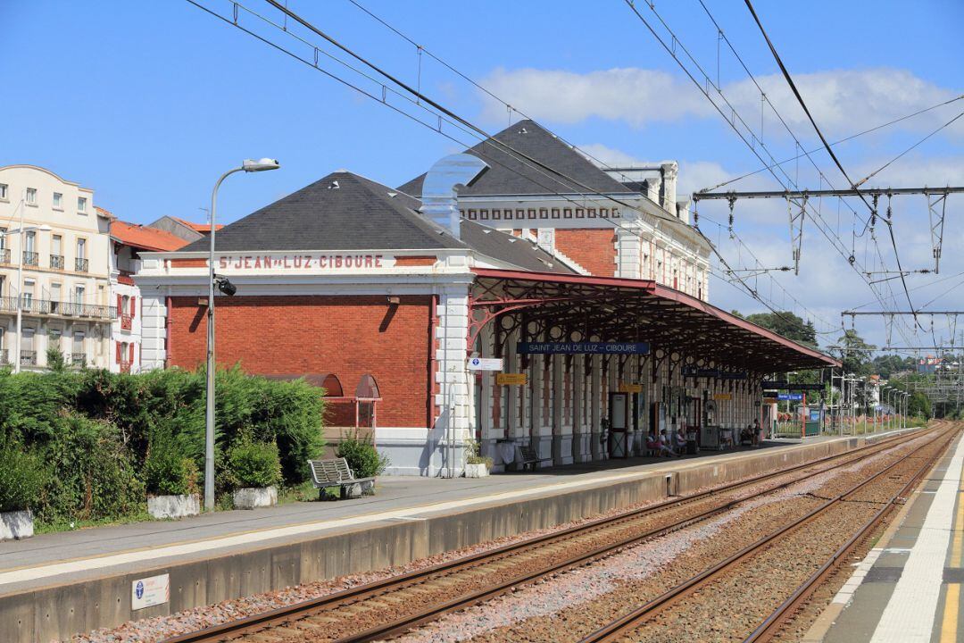 Estación de tren de San Juan de Luz, en una imagen de archivo