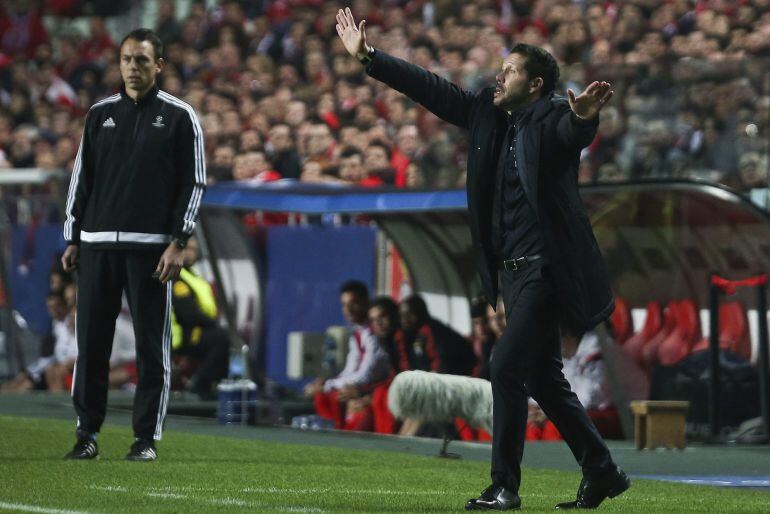 El Cholo Simeone en el Estadio da Luz