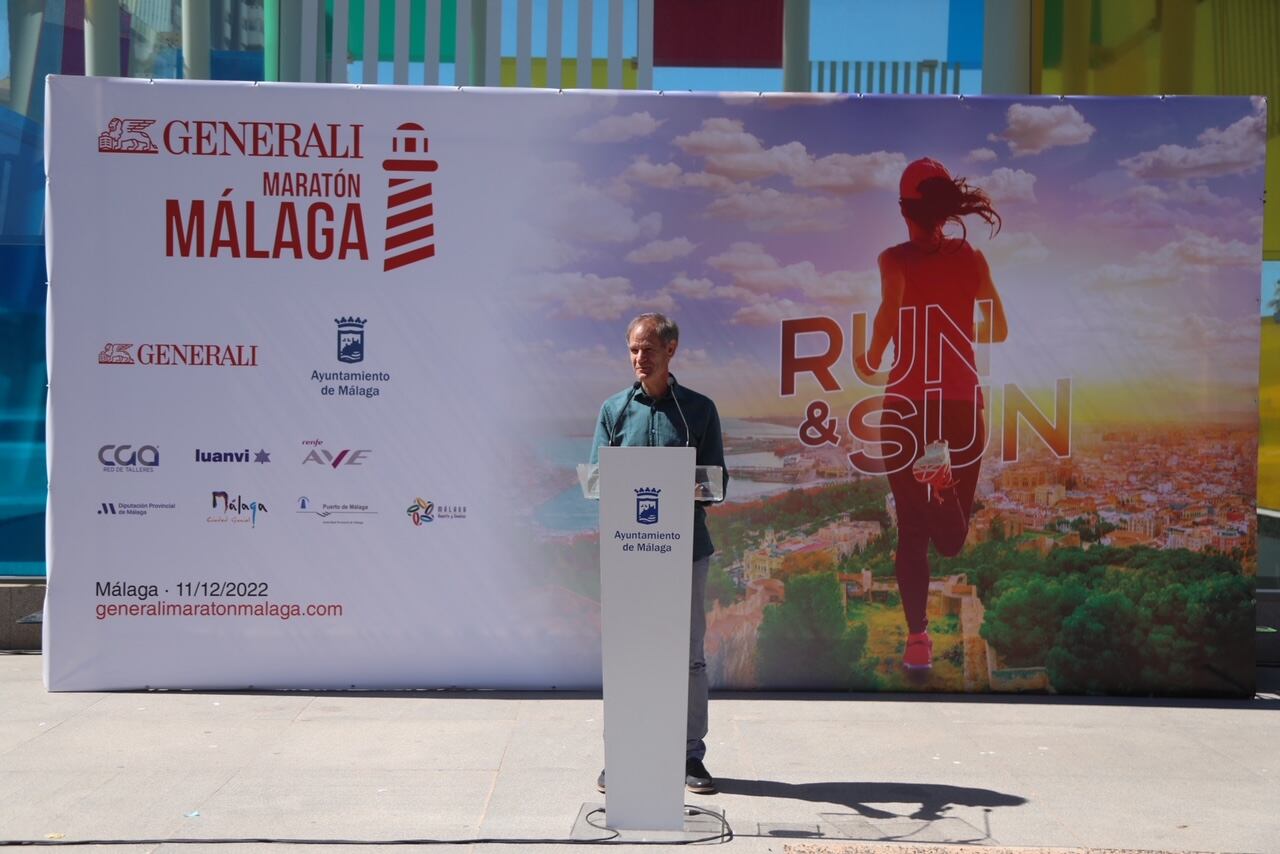 Abel Antón, en la presentación de Generali como patrocinador de la maratón de Málaga