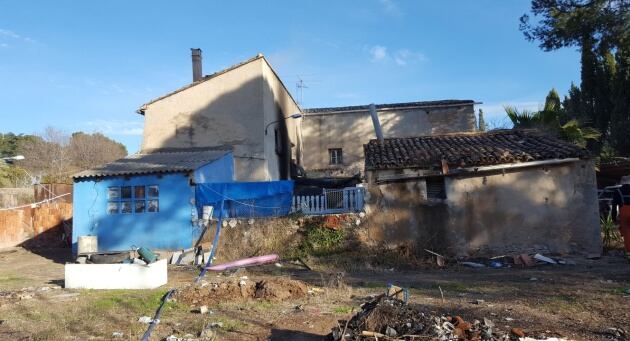 Estado de la vivienda después del incendio