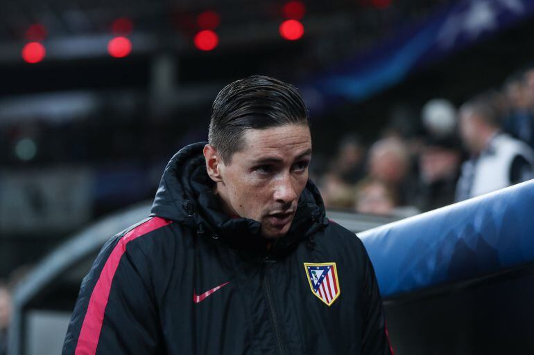 Fernando Torres, antes de un partido