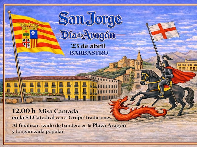 Actos en Barbastro con motivo de la festividad de San Jorge