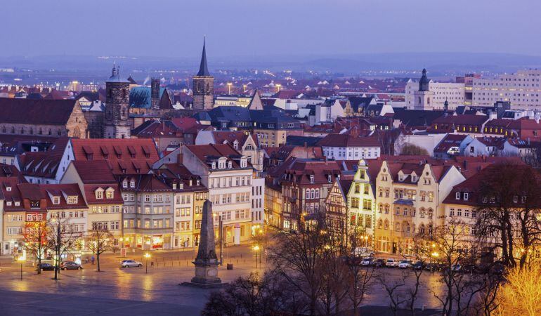 Atarceder en la ciudad alemana de Erfurt, capital del estado de Turingia