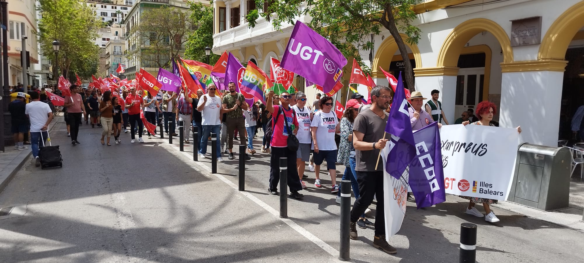 Manifestación del 1 de mayo en Ibiza