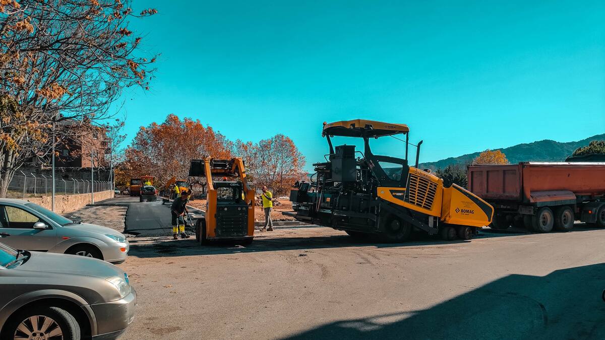 Comienza la “Operación Asfalto” de Manzanares El Real tras 3 meses de retraso