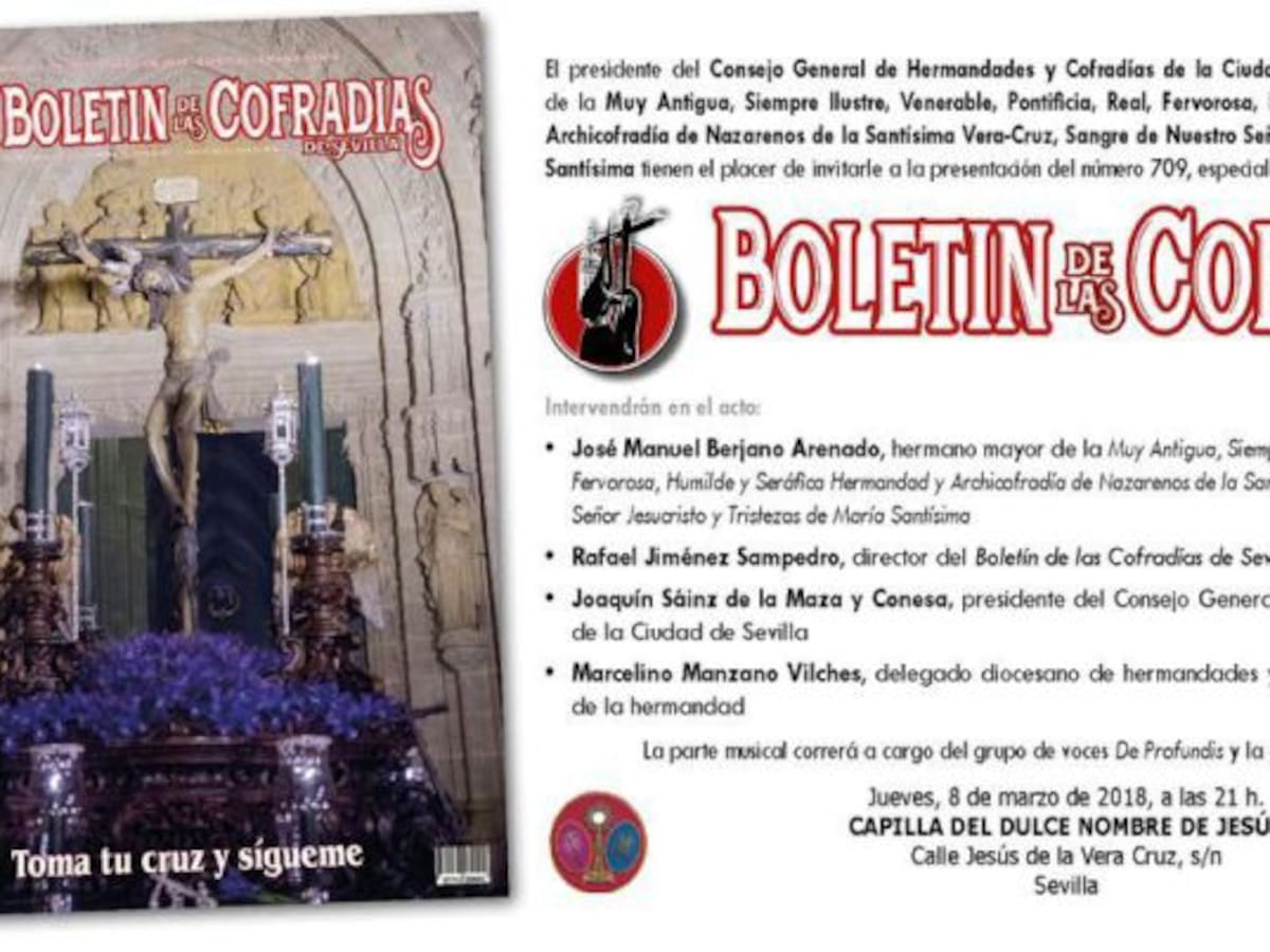 Vera-Cruz acoge la presentación del especial de Semana Santa del Boletín de las Cofradías