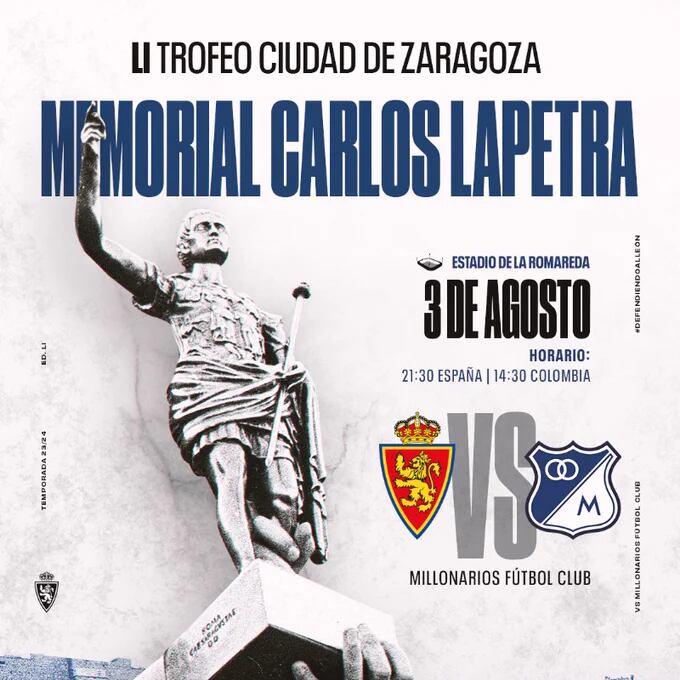 Cartel del Trofeo Ciudad de Zaragoza