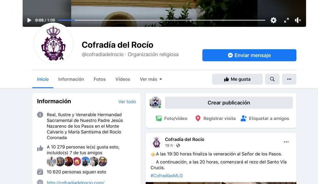 Las redes sociales y las cofradías de Málaga