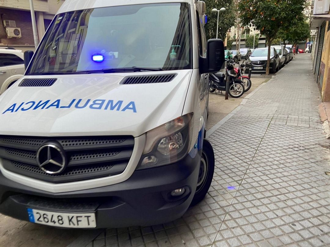 Ambulancia, durante un servicio en Córdoba