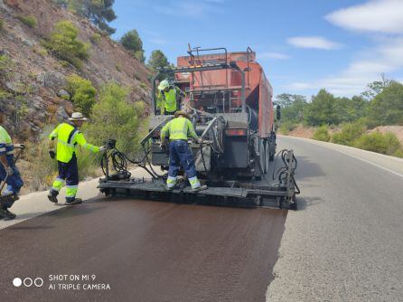 Trabajos en uno de los tramos de la A-401