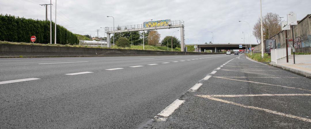 Tráfico en Alfonso Molina durante el confinamiento