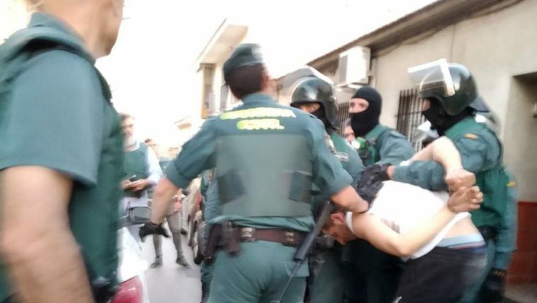 Momento de la detención