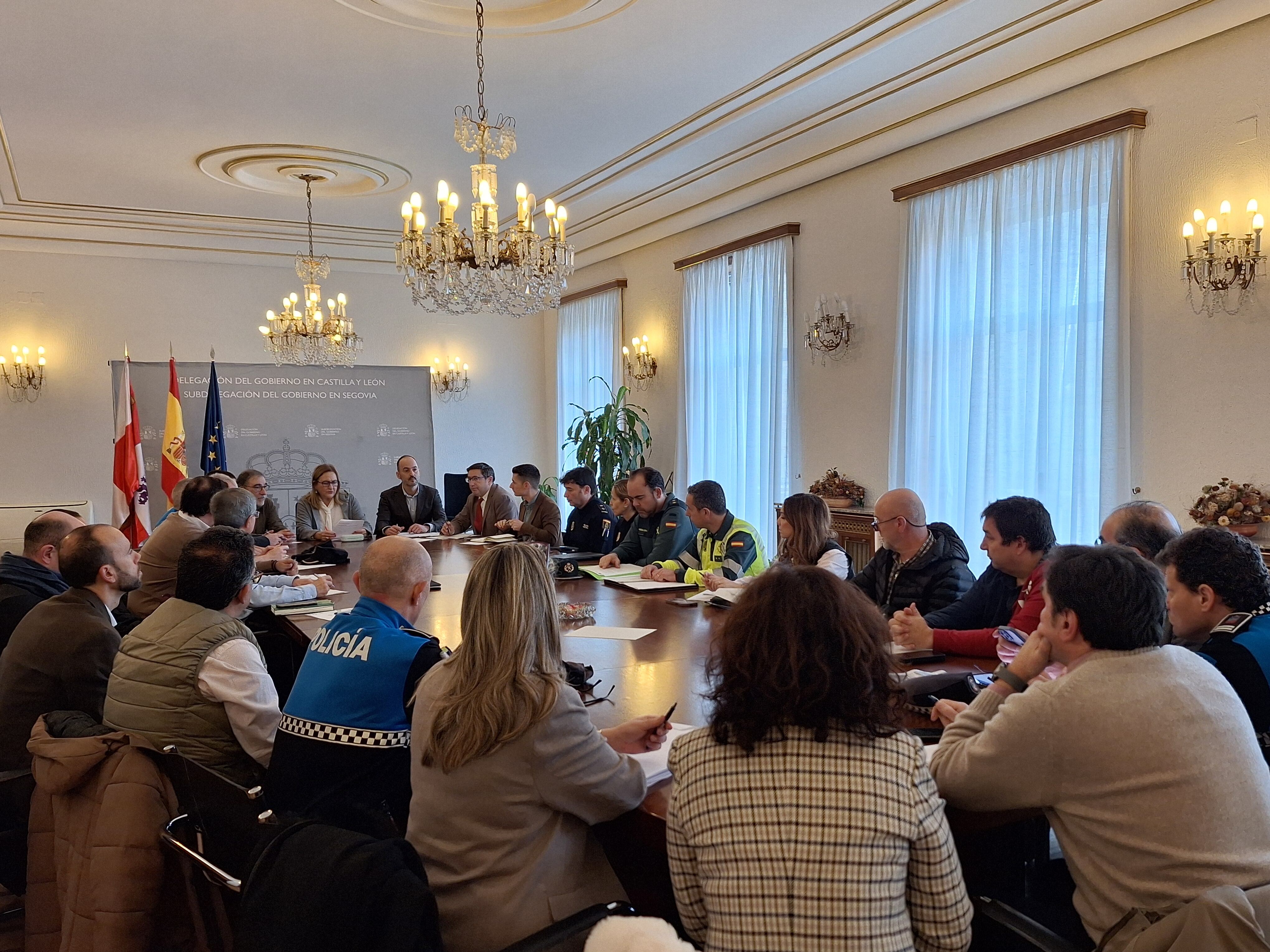 Comisión Provincial de Tráfico y Seguridad Vial celebrada en la Subdelegación del Gobierno de Segovia