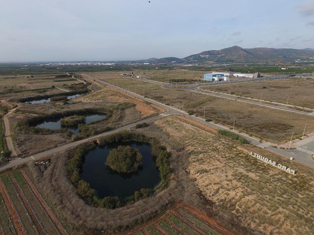 Algunas de las parcelas de Parc Sagunt I, junto a espacios naturales.