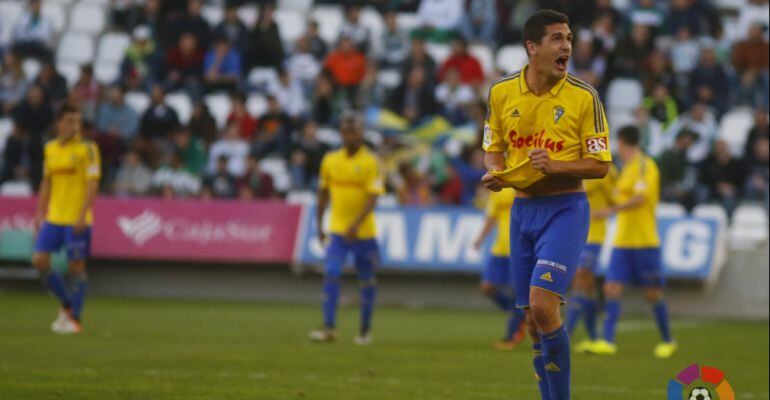 El Cádiz celebra un tanto en el Arcángel