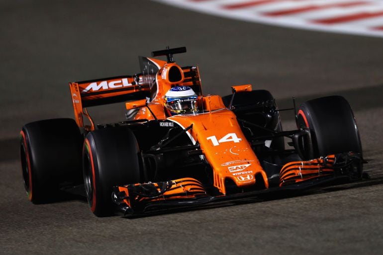 Stoffel Vandoorne conduciendo el McLaren Honda en Brasil 