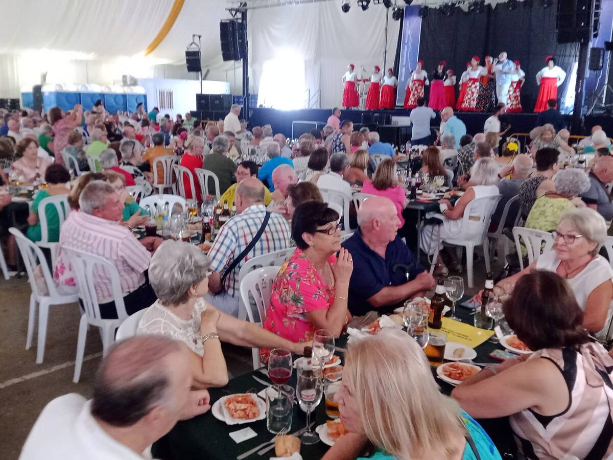 Jornada de encuentro para los más mayores en la Feria de Linares