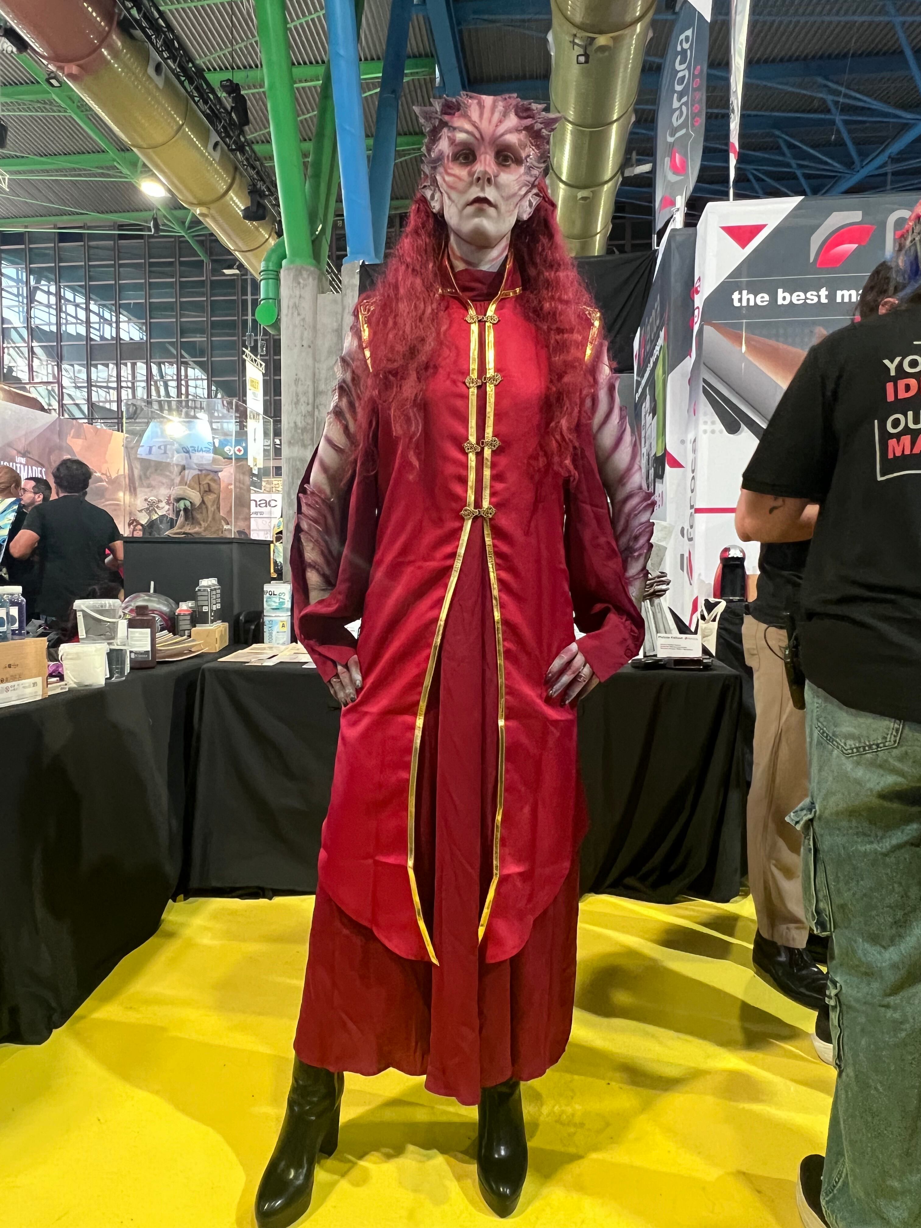 Modelo de maquillaje de ficción en la Comic-Con de Málaga