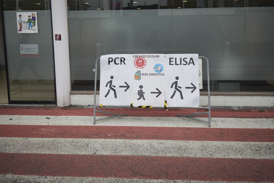 Recinto Ferial de Navarra, en Pamplona, donde el Departamento de Salud del Gobierno de Navarra realiza pruebas PCR de detección del Covid-19