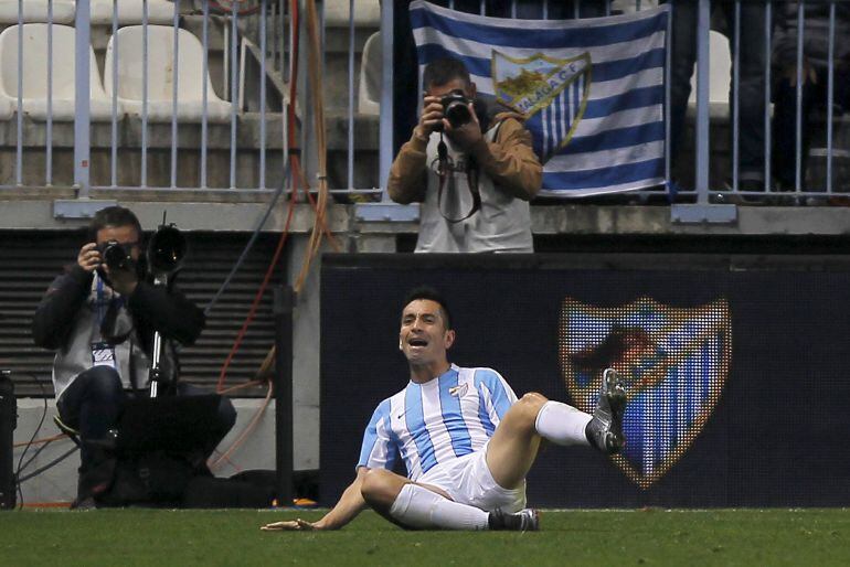 Charles celebra el gol de la victoria al Atlético