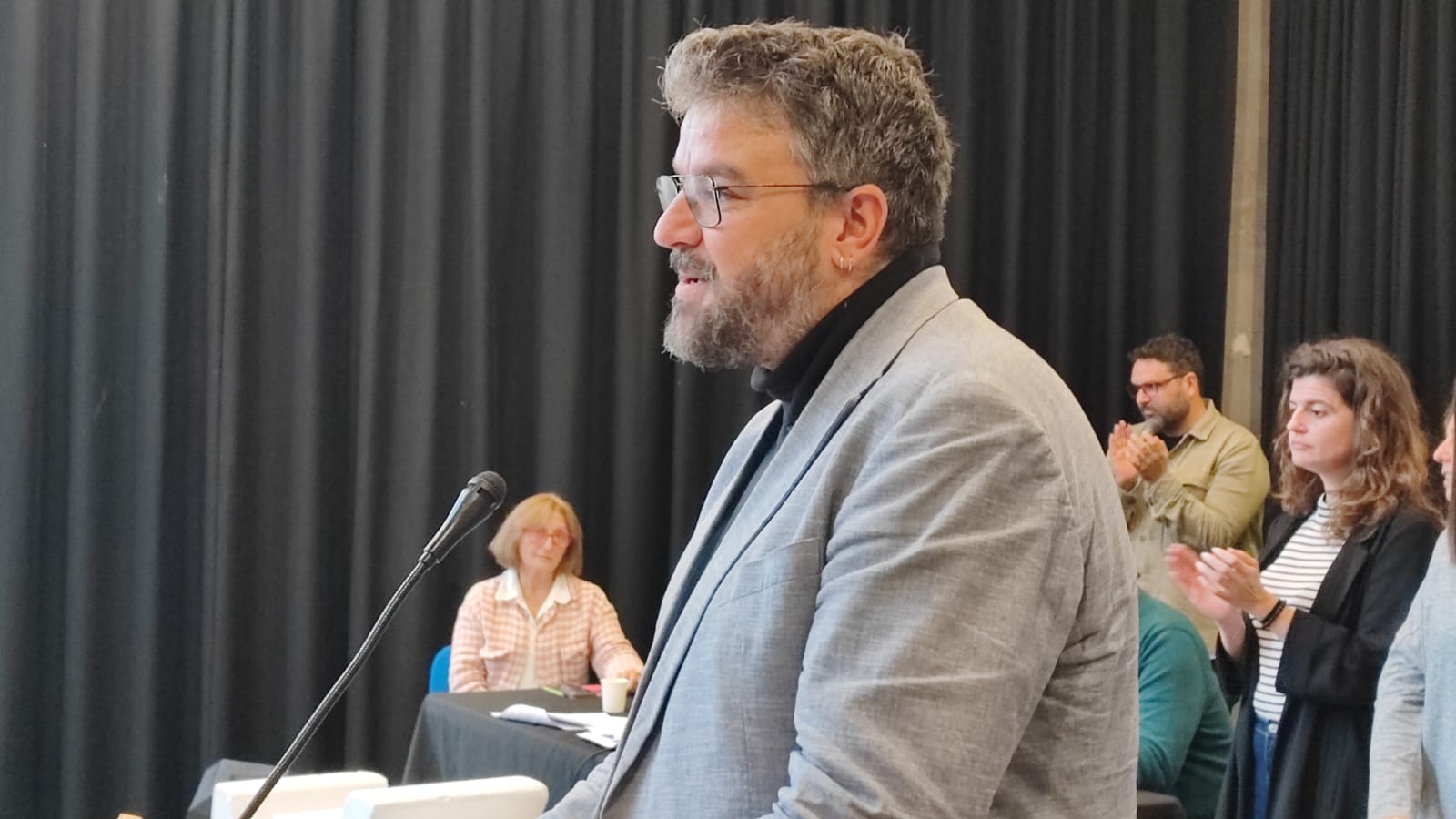 Lluís Apesteguia, durante VI Asamblea General de MÉS.