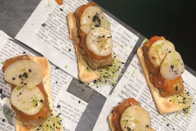 Uno de los pintxos presentados a concurso en la edición del Concurso de Pintxos del pasado año