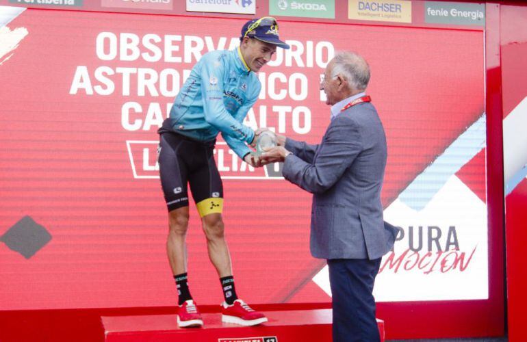 Gabriel Amat en la pasada edición de la Vuelta Ciclista a España.