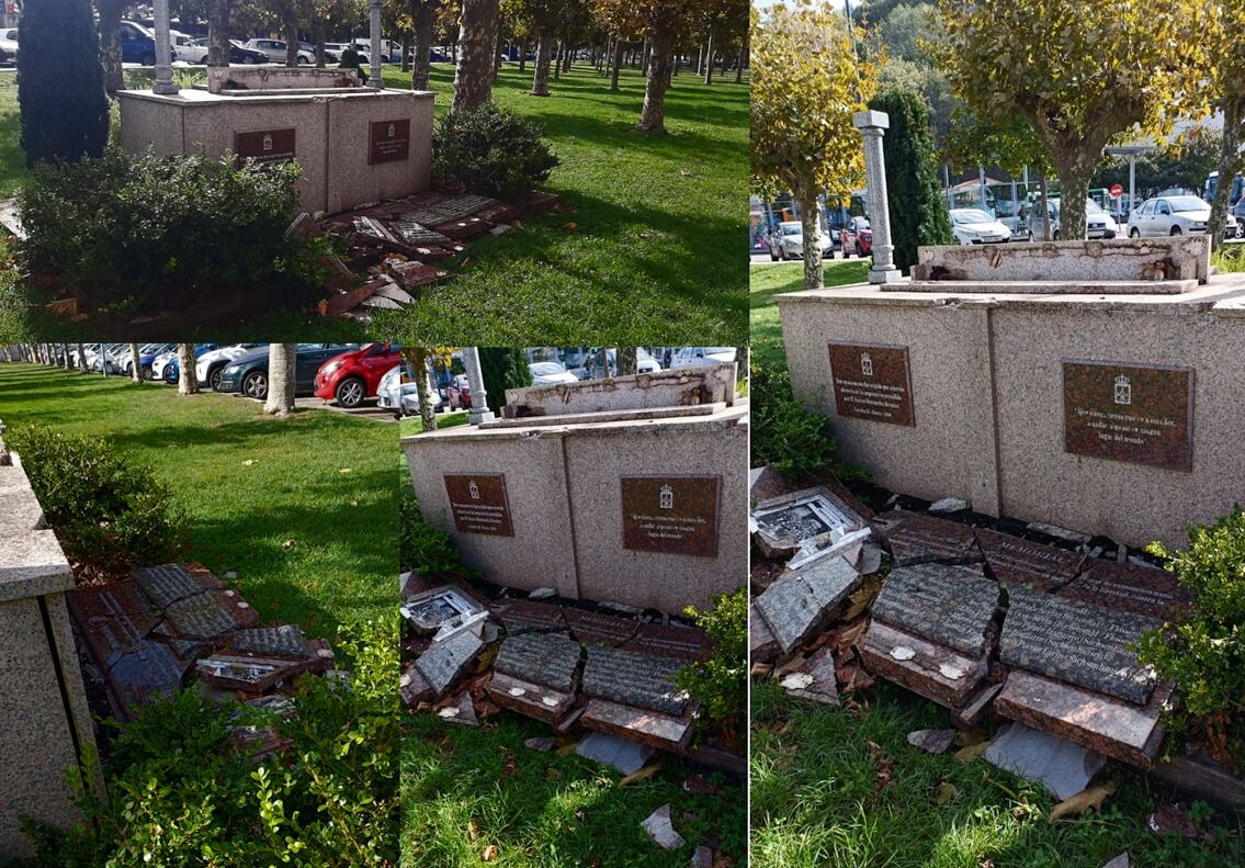 Monumento erigido por el Ayuntamiento de Laredo en 2010 en la Alameda de Manuel Llano