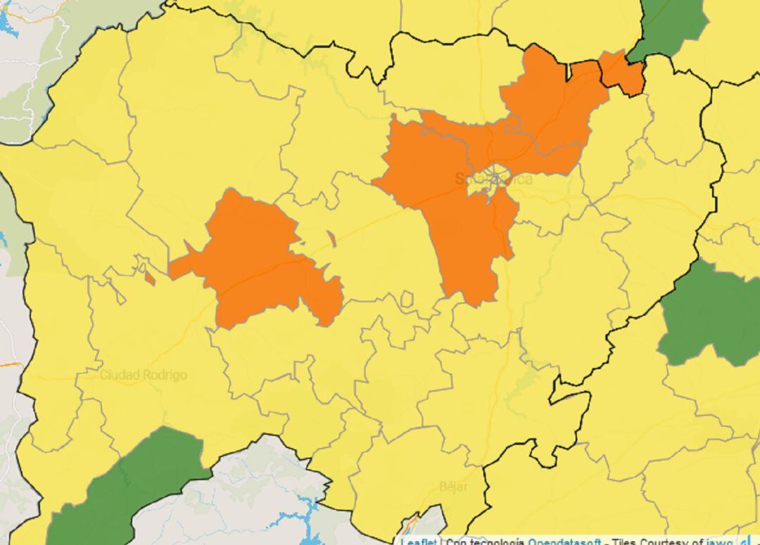 Incidencia de la enfermedad en la provincia.