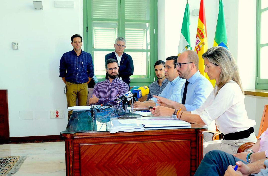 Un momento de la rueda de prensa