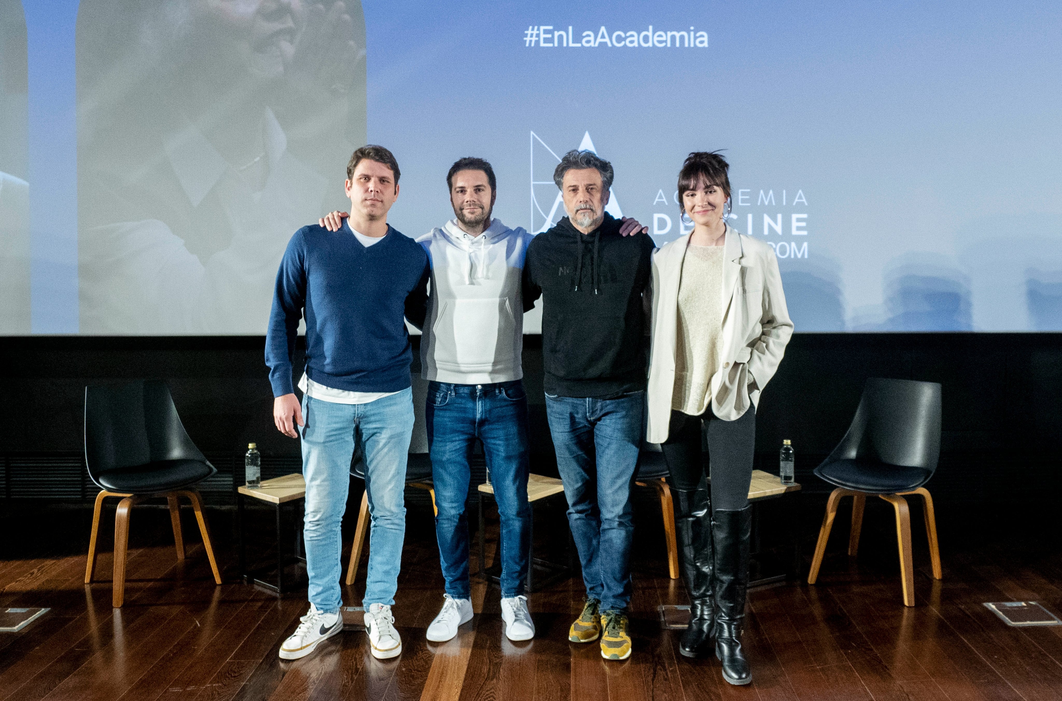 Álvaro Carmona (El tratamiento), Jose Pozo (Plastic Killer), Bea de Silva (Tula) y Santiago Requejo (Votamos)