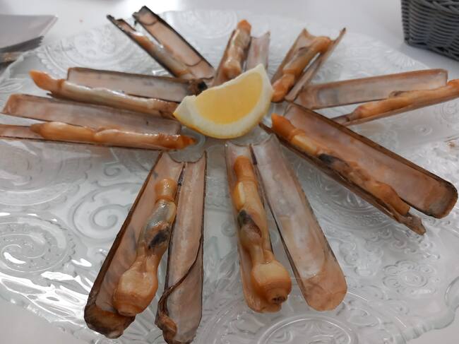 Navajas a la plancha