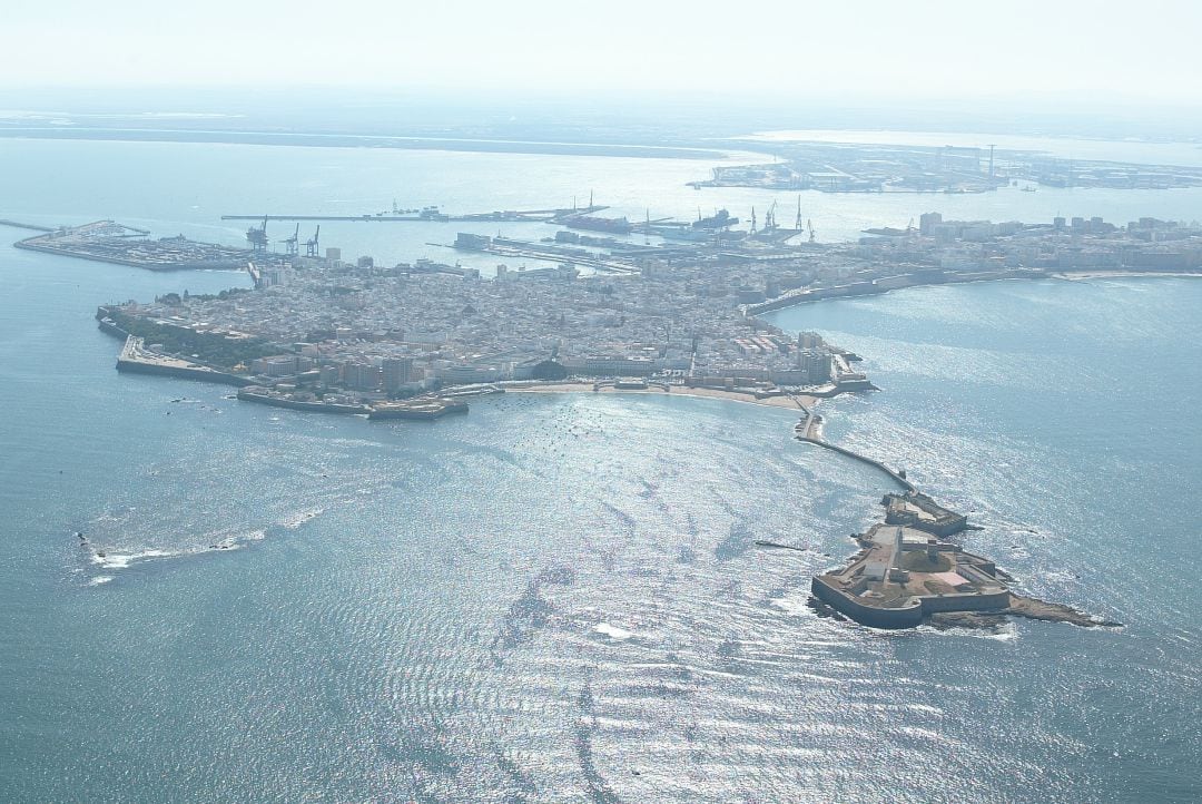 Fotografía aérea de Cádiz