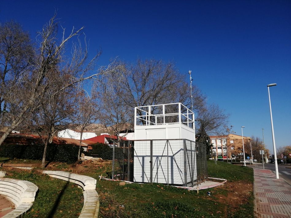 Estación medidora de la calidad del aire en Puertollano