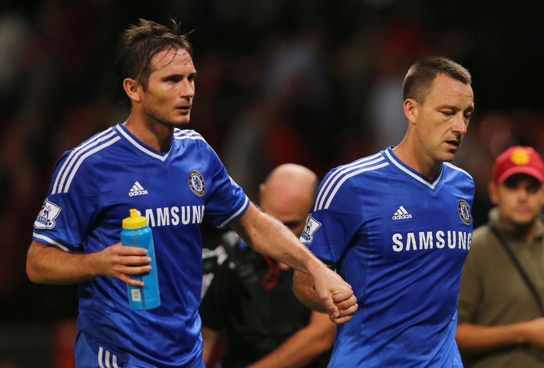 Lampard y Terry en un partido con el Chelsea