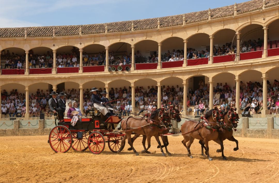 El concurso de enganches se ha celebrado, un año más, en la plaza de toros