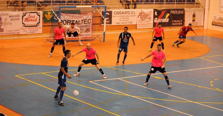 El Jaén Paraíso Interior durante uno de los partidos de pretemporada