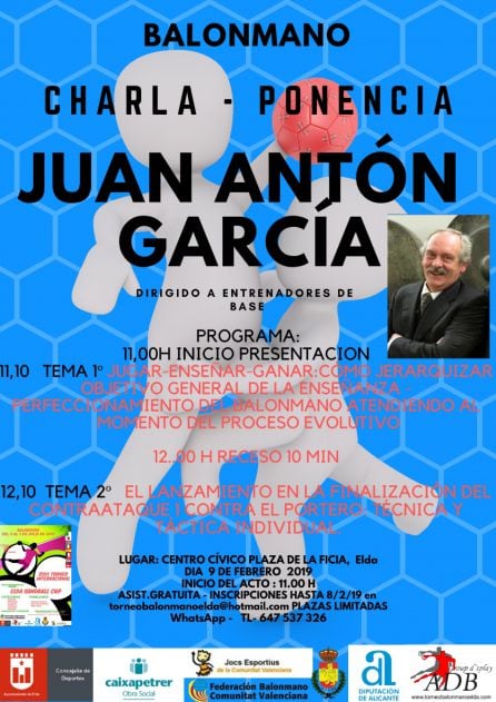 Cartel de la ponencia de Juan Antón