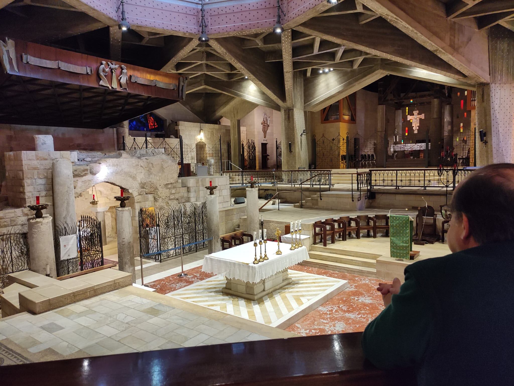 La Casa de la Virgen María, debajo de la Basílica de la Anunciación, en Nazaret