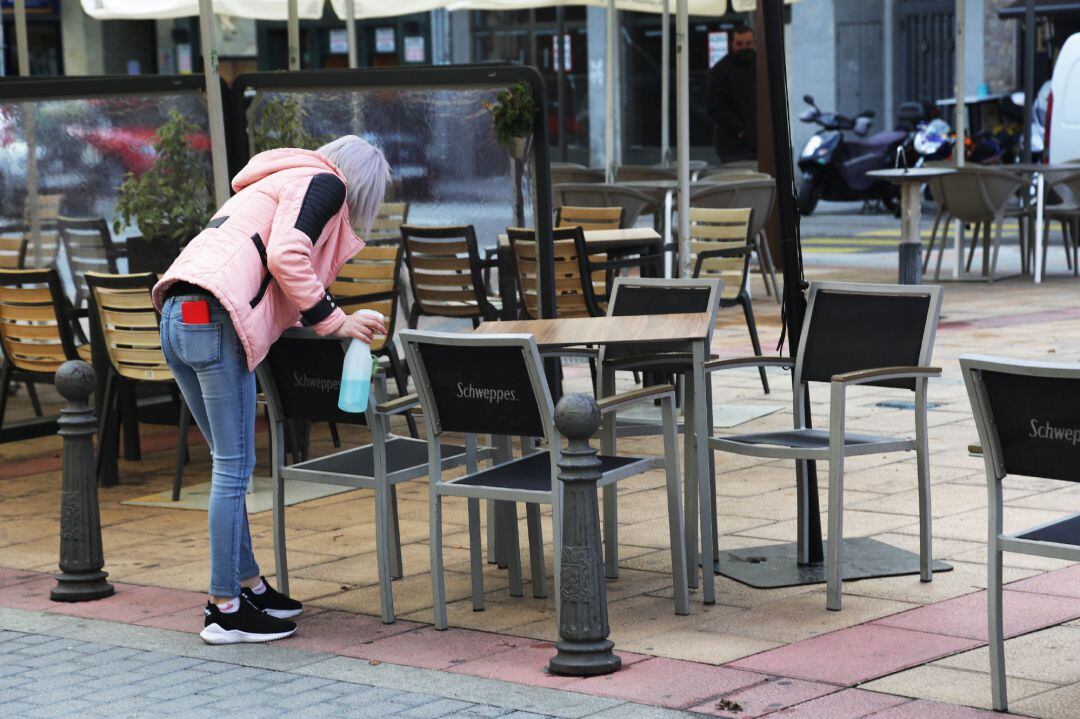 Imagen de una terraza de hostelería.