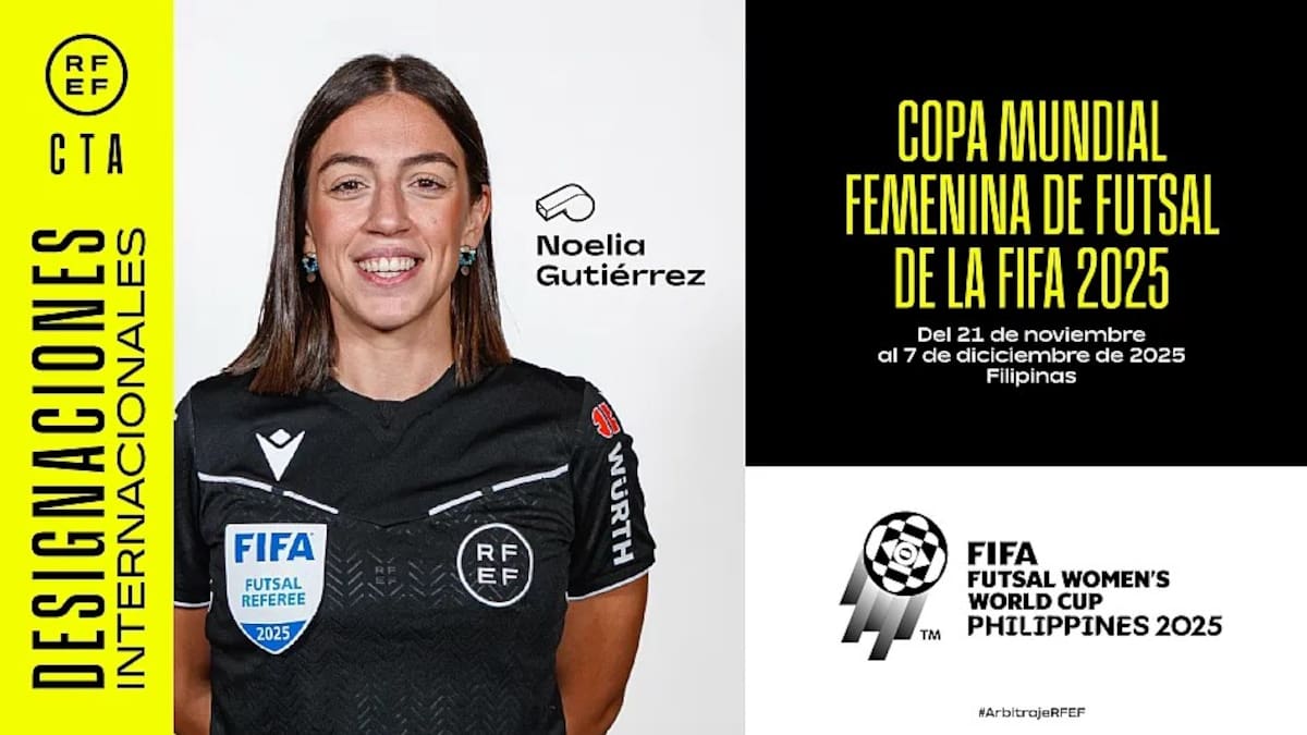 Noelia Gutiérrez, la toledana que arbitrará en el primer mundial femenino de fútbol sala
