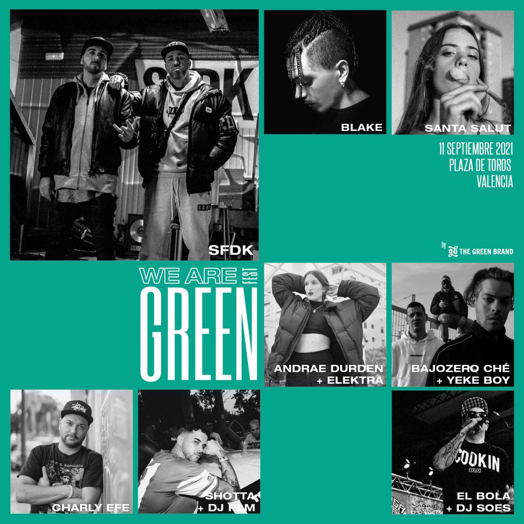 We Are Green Fest se celebrará el próximo 11 de septiembre en la mítica Plaza de Toros de València de 17:00 a 00:00 horas