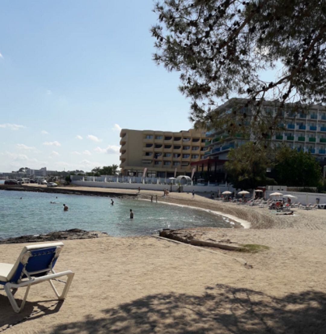 Imagen de la playa esta mañana